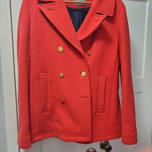 J. Crew Majesty Peacoat orange/red